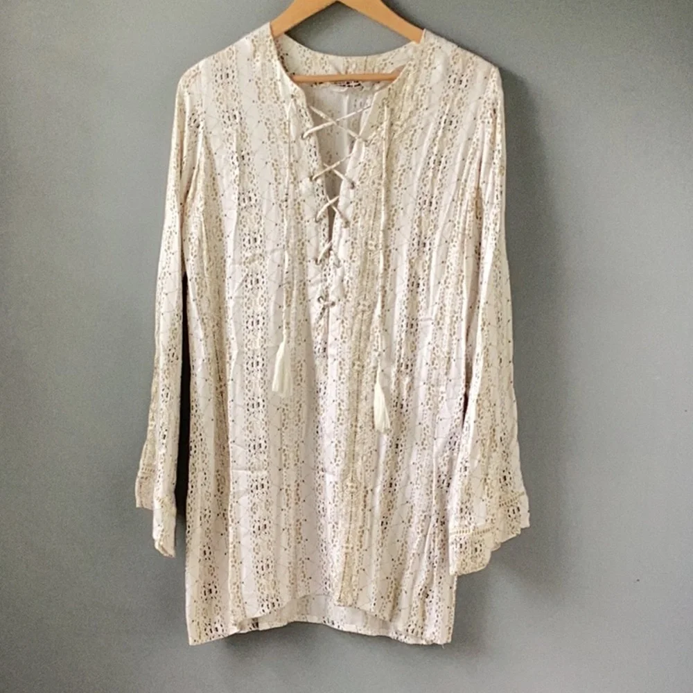 FAITHFULL THE BRAND Roman Mini Dress In Oasis Print Size Small - Picture 3 of 12